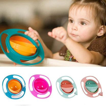 Cuencos Antiderrames Giratorio 360 grados con tapa