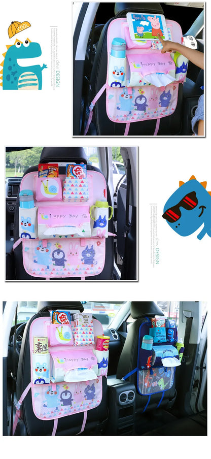 Bolsa de almacenamiento con respaldo para asiento de coche