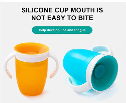 Vaso de aprendizaje para bebés con tapa antiderrame