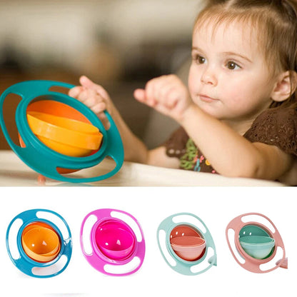 Cuencos Antiderrames Giratorio 360 grados con tapa