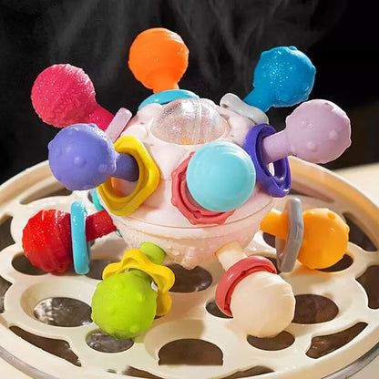 Juguete de dentición de silicona en forma de Molécula