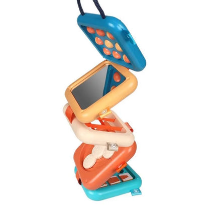 Cubo de actividades para bebés Juguete educativos Montessori 7 en 1. Cubo de actividades para bebés Juguete apilable