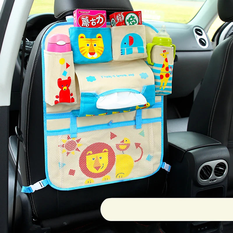 Bolsa de almacenamiento con respaldo para asiento de coche
