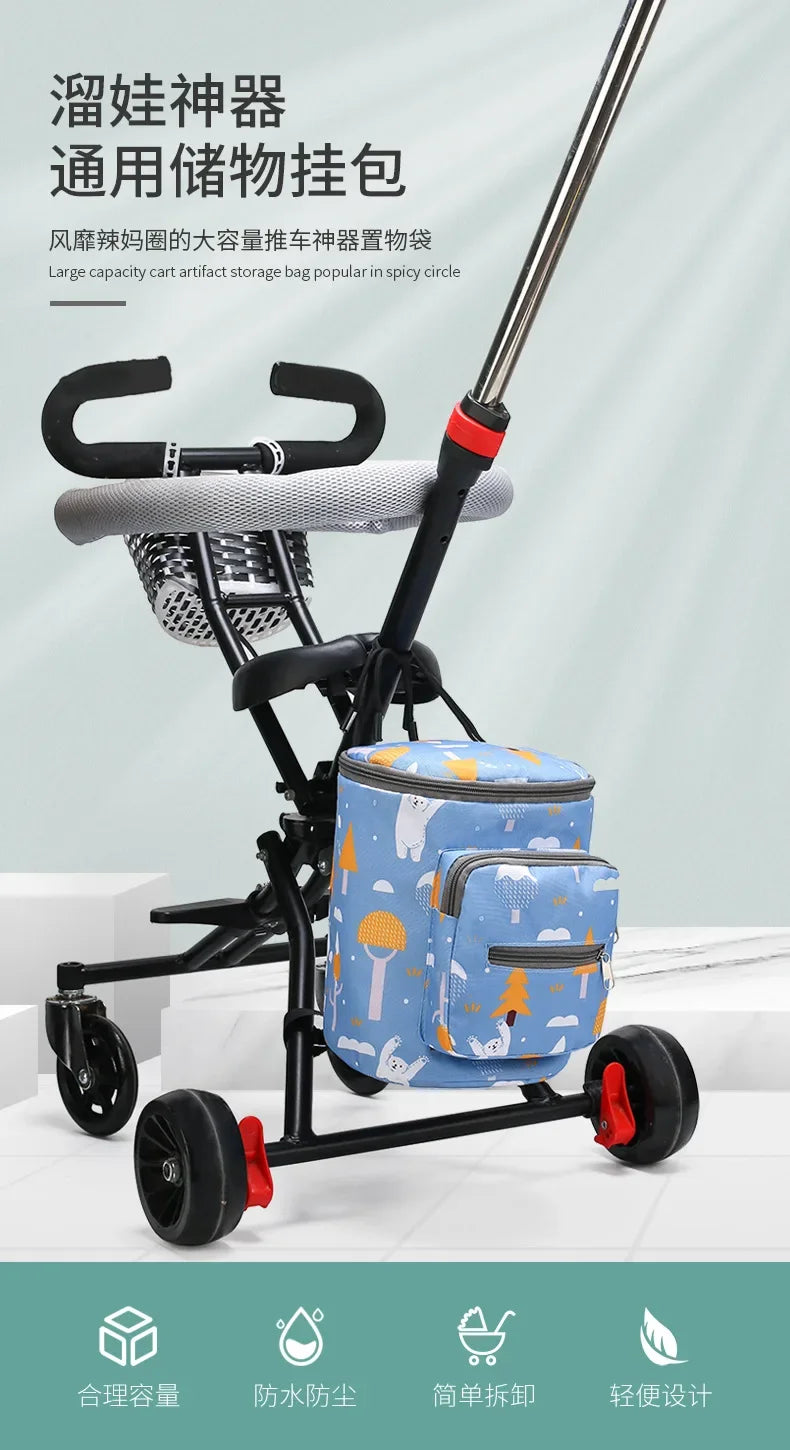 Stroller Organizer Bags Mummy Large Capacity Travel Hanging Bag Bottle Holder Pram Diaper Bags Baby Stroller Accessories Gifts