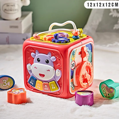 Cubo Musical Clasificador de formas para bebés 6 en 1