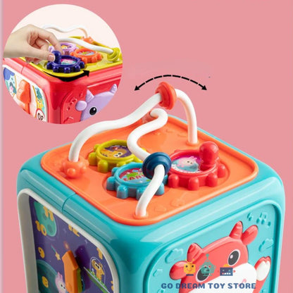 Cubo Musical Clasificador de formas para bebés 6 en 1