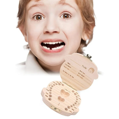 Caja almacenadora para dientes de leche