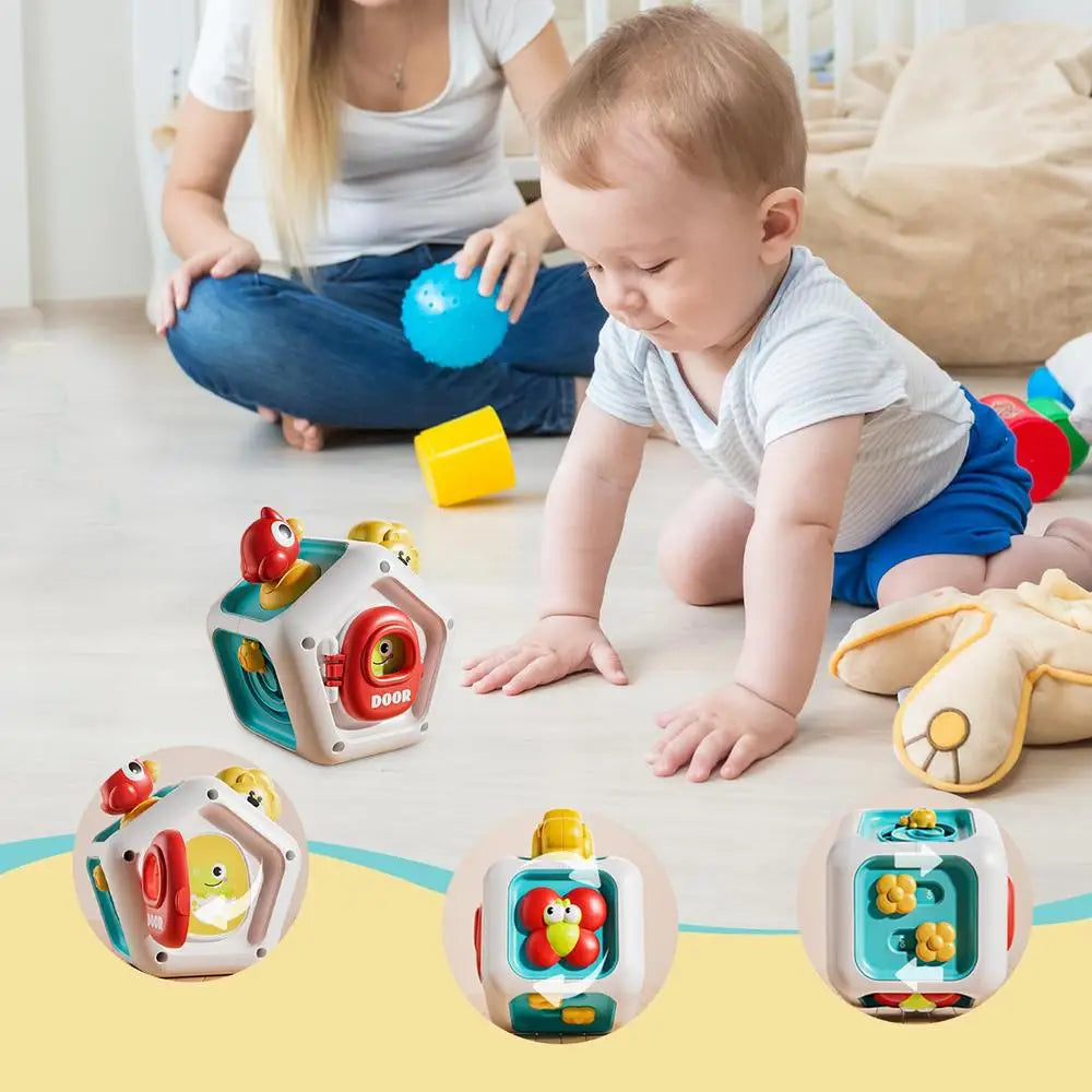 Cubo de actividades sensorial