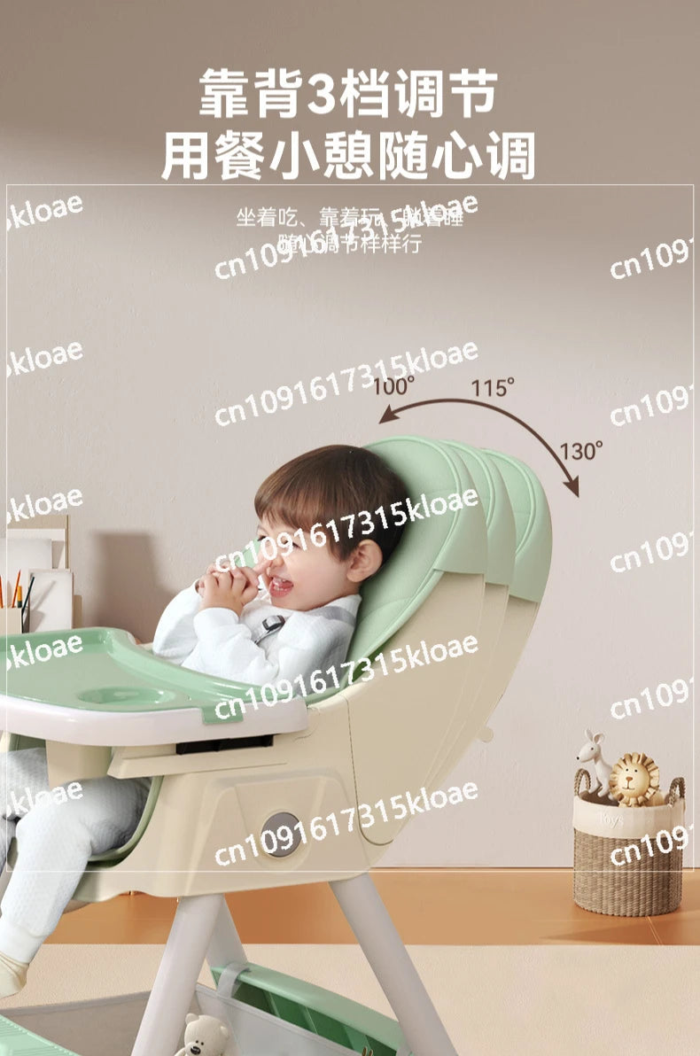 Silla de bebé plegable multifuncional para comer portátil