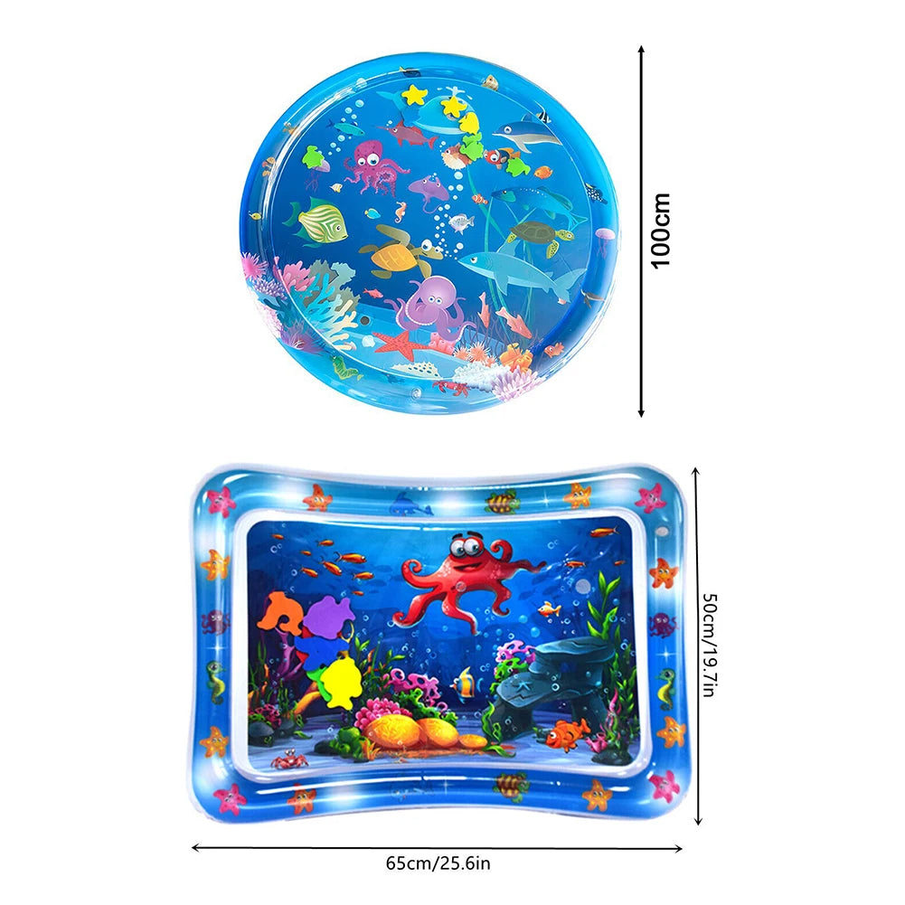 Alfombra sensorial de agua inflable