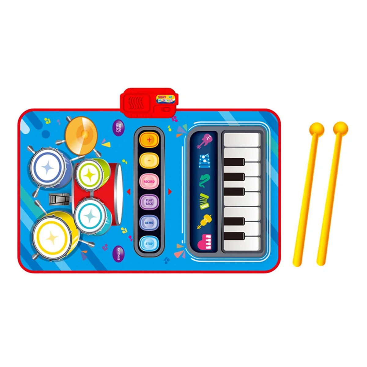 Alfombra musical electrónica multifuncional 2 en 1 para niños