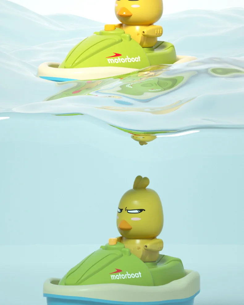 Juguetes de baño para bebés, pato eléctrico, rociador de agua