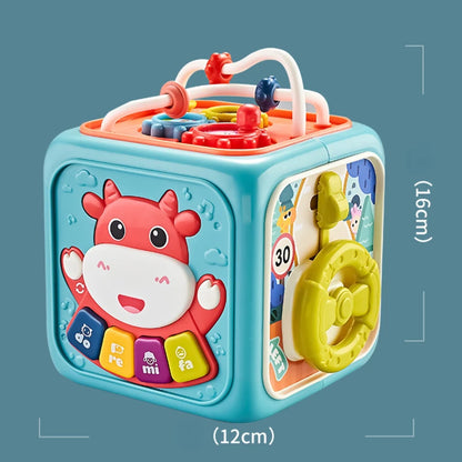 Cubo Musical Clasificador de formas para bebés 6 en 1