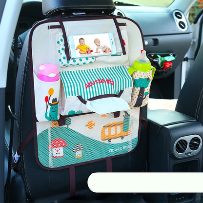 Bolsa de almacenamiento con respaldo para asiento de coche