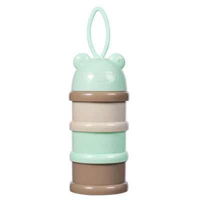 Dispensador de leche en polvo portátil giratoria 3 niveles