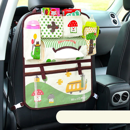 Bolsa de almacenamiento con respaldo para asiento de coche