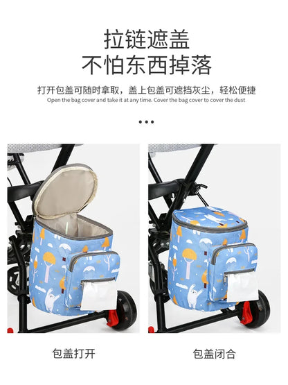 Stroller Organizer Bags Mummy Large Capacity Travel Hanging Bag Bottle Holder Pram Diaper Bags Baby Stroller Accessories Gifts