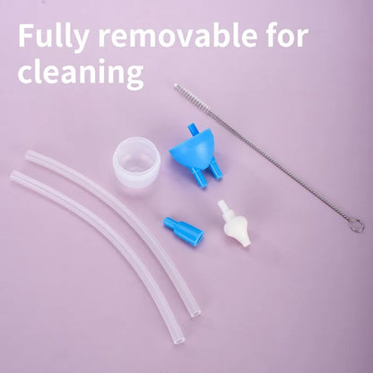 Aspirador Nasal de silicona para bebés de 3 piezas con pinzas y juego de cepillos