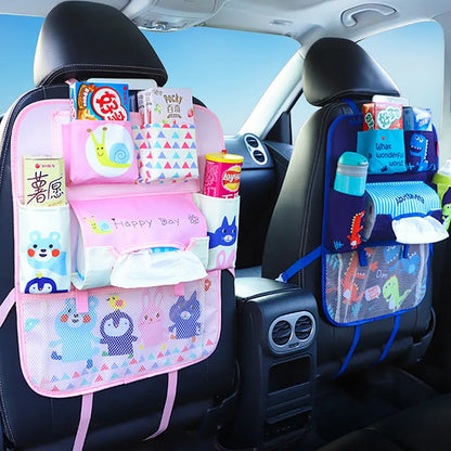 Bolsa de almacenamiento con respaldo para asiento de coche