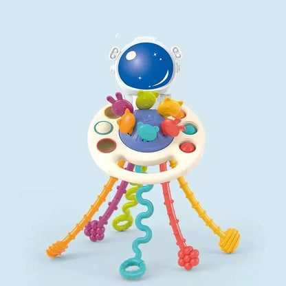 Juguete Montessori de silicona para el desarrollo de la dentición y agarre sensorial