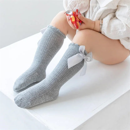 Calcetines Altos Niña Lazo Grande