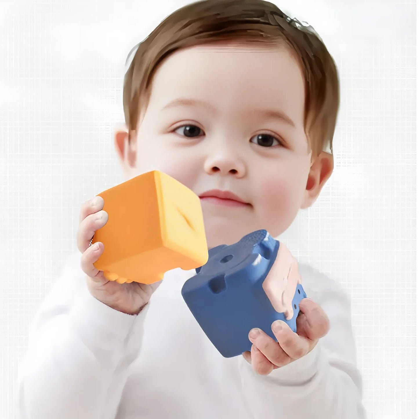 Bloques de construcción suaves para bebés, Cubos apilables