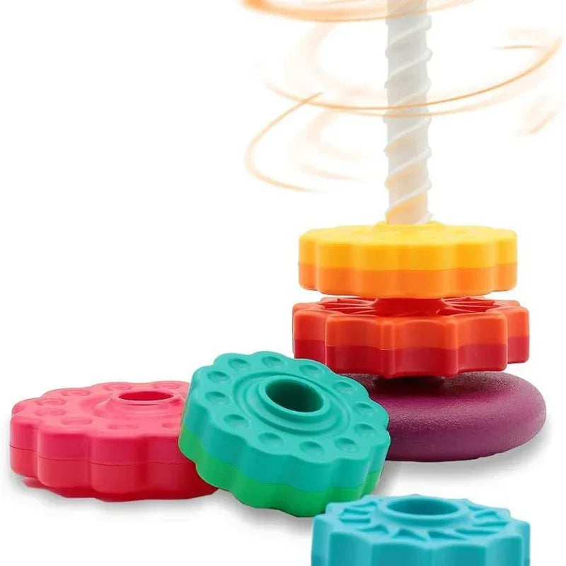 Torre Giratoria Colorida Anillo juguete Montessori