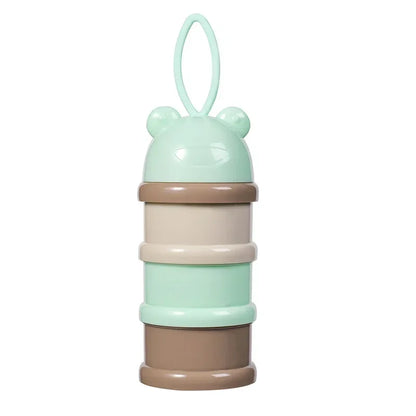 Dispensador de leche en polvo portátil giratoria 3 niveles