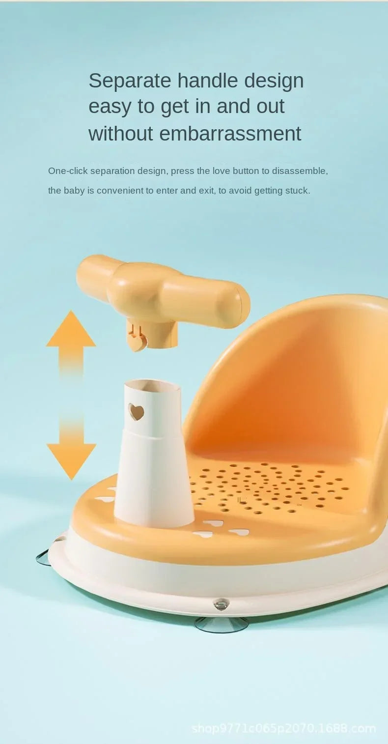 Asiento de ducha para niños, Soporte de ducha portátil para recién nacidos y niños