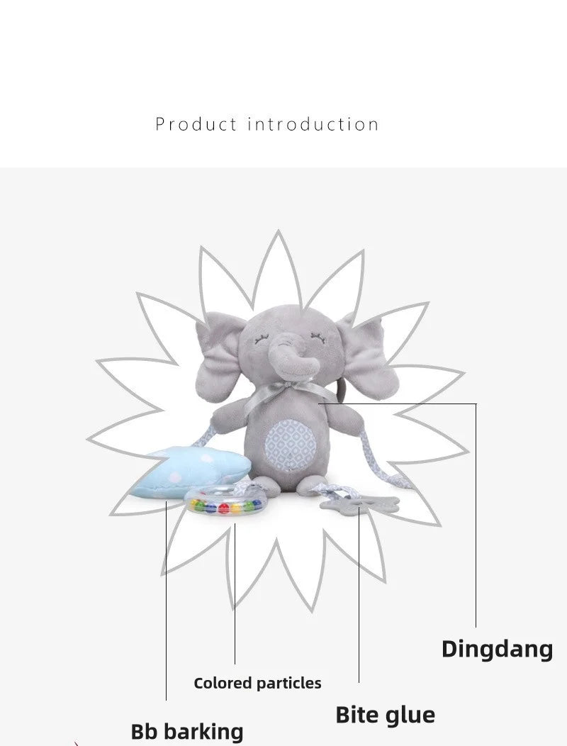 Colgante Sonajero de peluche con Mordedor para bebés