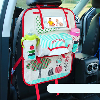 Bolsa de almacenamiento con respaldo para asiento de coche