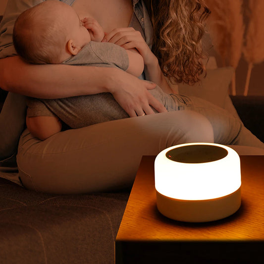 Máquina de ruido blanco con luz nocturna para bebé
