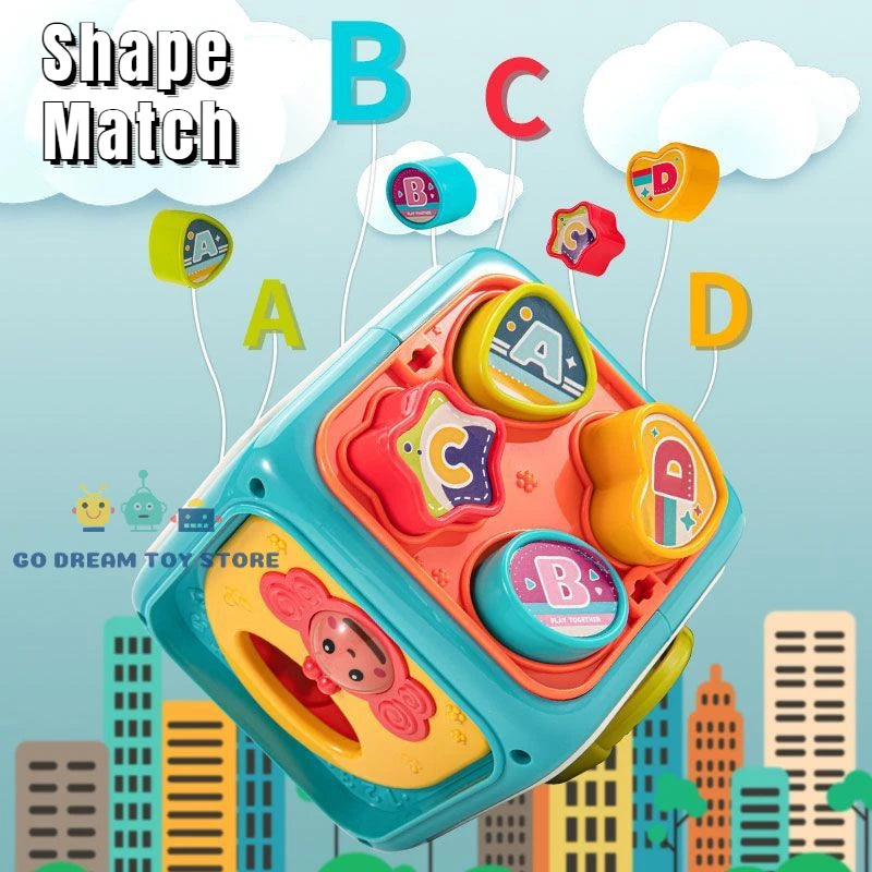 Cubo Musical Clasificador de formas para bebés 6 en 1