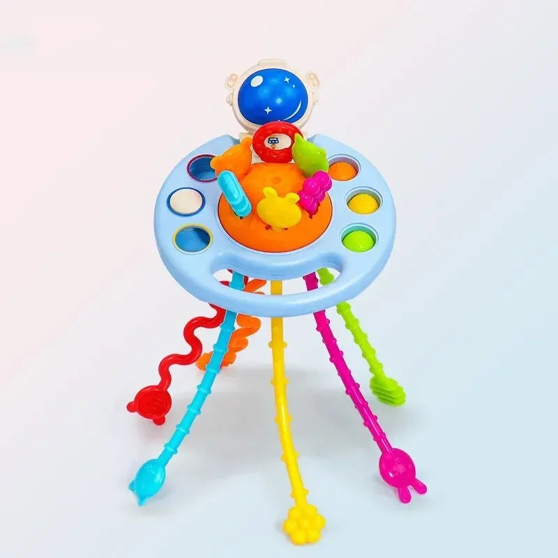Juguete Montessori de silicona para el desarrollo de la dentición y agarre sensorial
