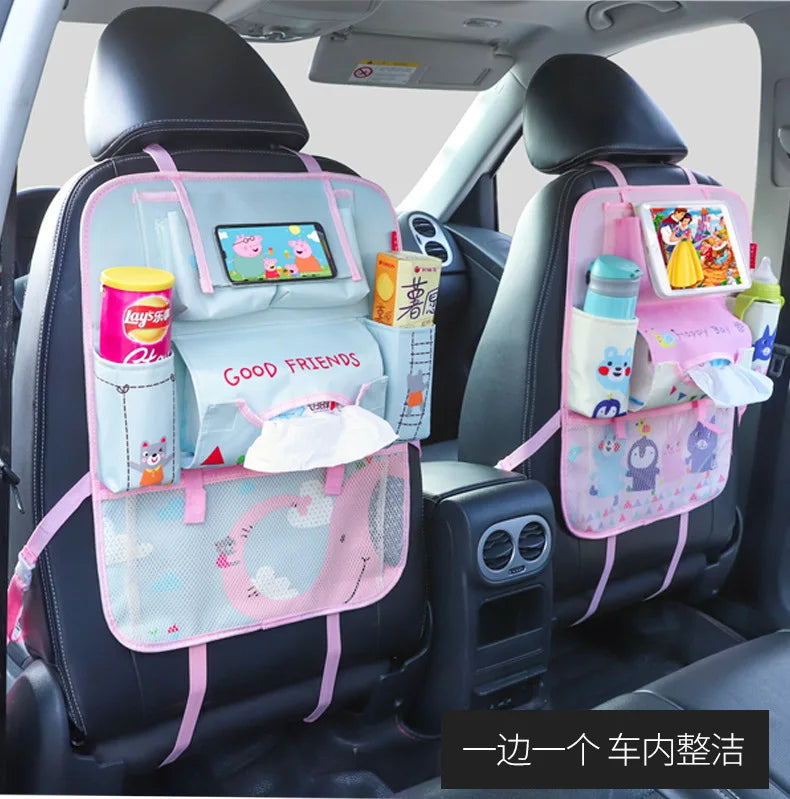 Bolsa de almacenamiento con respaldo para asiento de coche