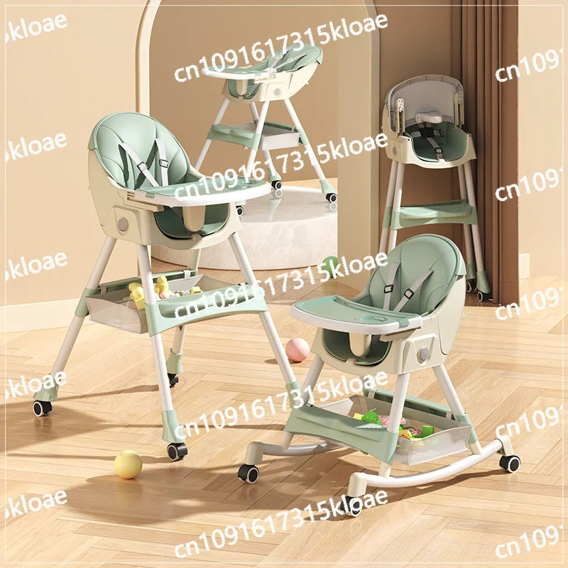 Silla de bebé plegable multifuncional para comer portátil