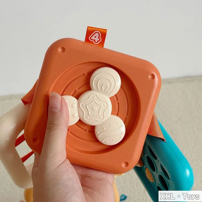 Cubo de actividades para bebés Juguete educativos Montessori 7 en 1. Cubo de actividades para bebés Juguete apilable