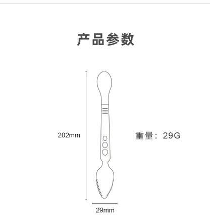 Cuchara para raspar fruta para bebés