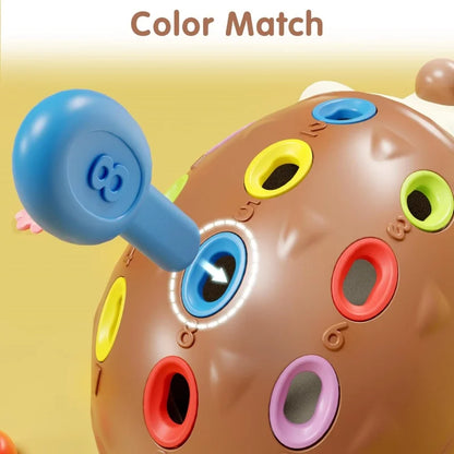 Juguete sensorial de Motricidad Fina, Erizo Montessori