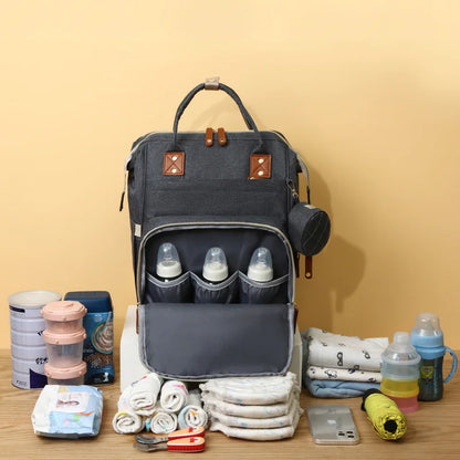 Bolsa de pañales Impermeable con porta USB de Gran capacidad