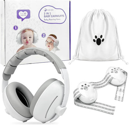 Diademas para Protección auditiva para bebés 2 en 1