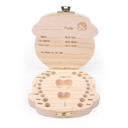Caja almacenadora para dientes de leche