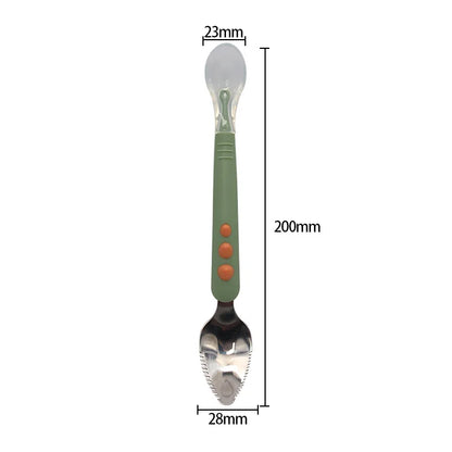 Cuchara para raspar fruta para bebés