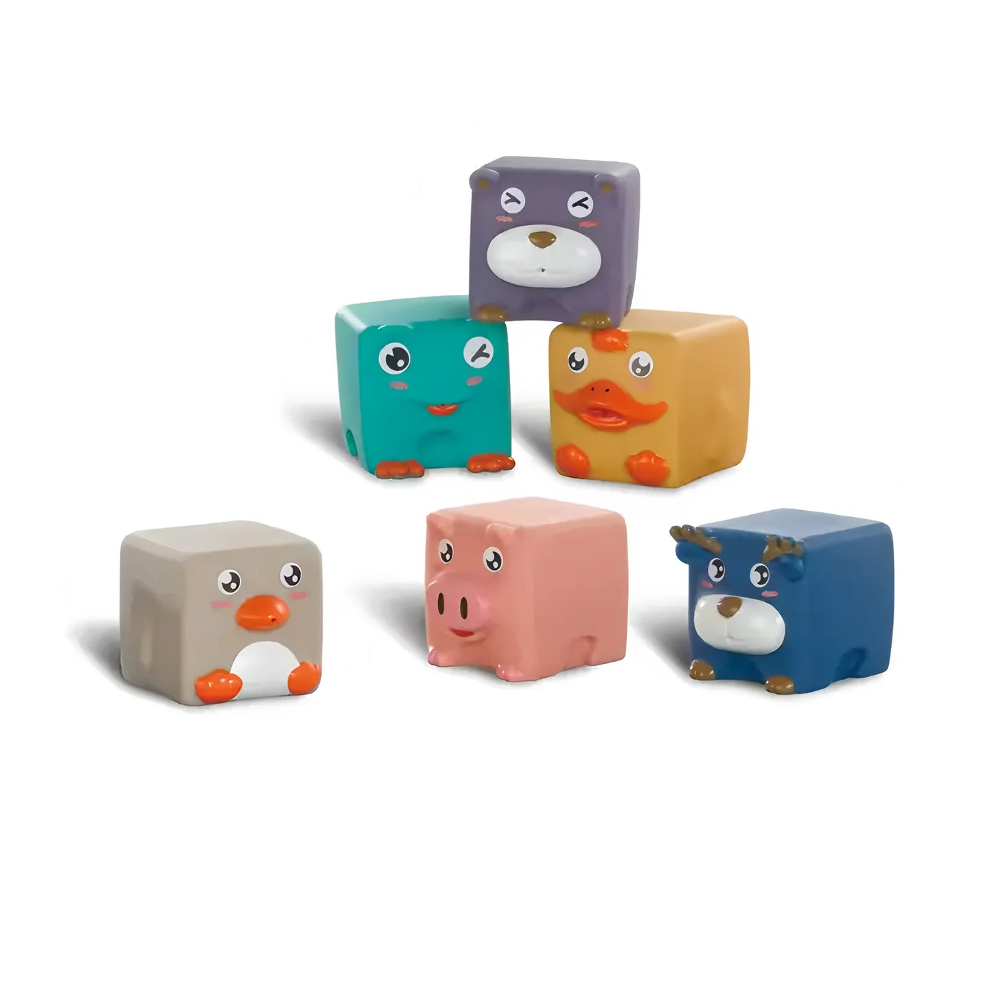 Bloques de construcción suaves para bebés, Cubos apilables