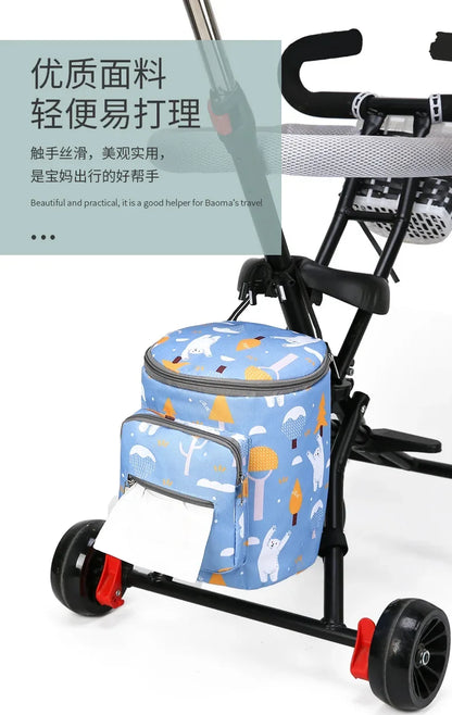 Stroller Organizer Bags Mummy Large Capacity Travel Hanging Bag Bottle Holder Pram Diaper Bags Baby Stroller Accessories Gifts