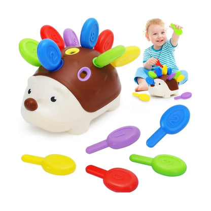 Juguete sensorial de Motricidad Fina, Erizo Montessori