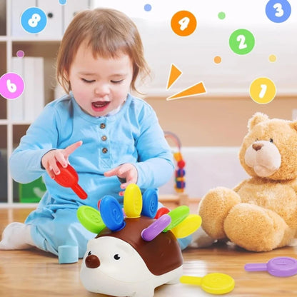 Juguete sensorial de Motricidad Fina, Erizo Montessori