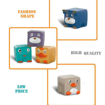 Bloques de construcción suaves para bebés, Cubos apilables