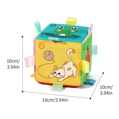 Cubo con luz y música para bebés, juguete educativo con sensor de gravedad, relajante