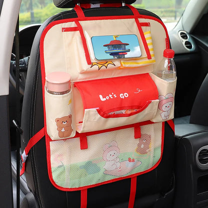 Bolsa de almacenamiento con respaldo para asiento de coche